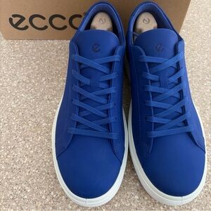 NIB Ecco Soft 60 Lace Virtual Blue Shoes Sneakers Men’s US 8 - 8.5 / EU 42